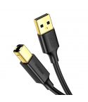 UGREEN Cable USB 2.0 AM TO BM Print 5.M , 10352 - Black