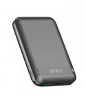 WIWU Power Bank Magnetic 10000mAh Wireless Snap Cube - Black