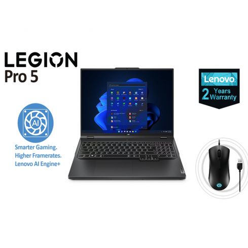 Lenovo Legion Pro 5-82WK00AKED Intel® Core™ i7 13700HX- 16GB - 1TB - NVIDIA® GeForce RTX™ 4060 - 16" WQXGA - Win 11 - Onyx Grey