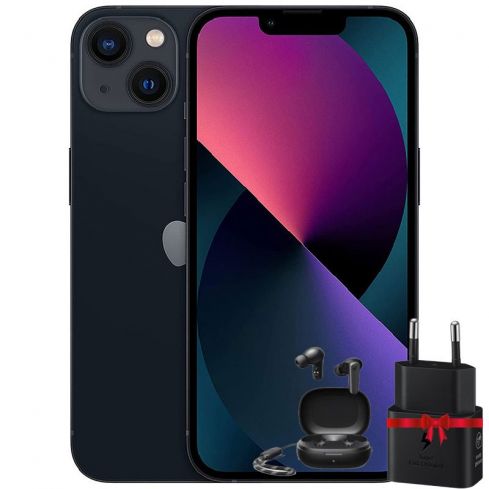 Apple iPhone 13 128GB - Midnight  ( 2 Year Warranty ) + Free Gift Samsung 25Watt Adapter