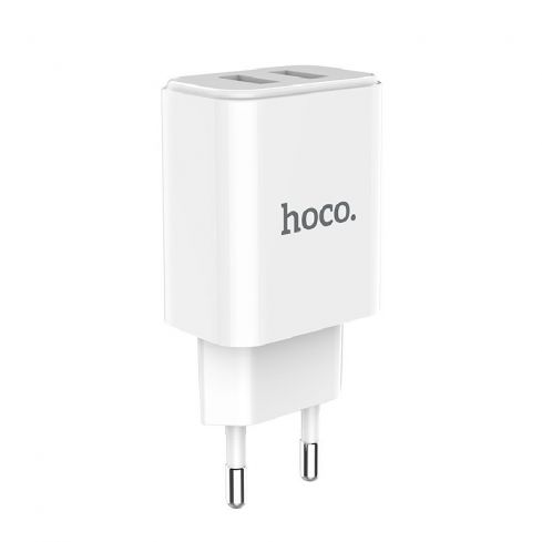 Hoco C62A Victoria dual port charger - White