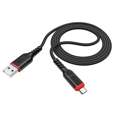 هوكو X59 كابل USB إلى مايكرو، 1متر - أسود