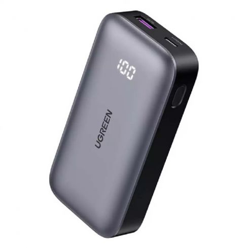 UGREEN 10,000mAh Fast Charging Power Bank 30W, PB502 - Gray