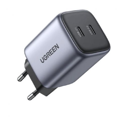 Ugreen Nexode Dual USB-C PD Gan Fast Charger 45w, CD294 - Black