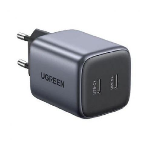 Ugreen Nexode Dual USB-C PD Gan Fast Charger 45w, CD294 - Black