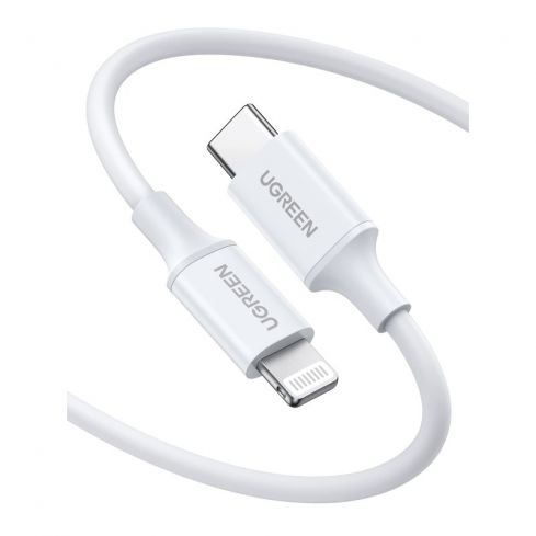 يوجرين كابل USB-C إلى لايتنينج 2 متر، 60749 - أبيض