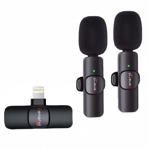 General G30 Lightning Dual Channel Wireless Microphone System - Black