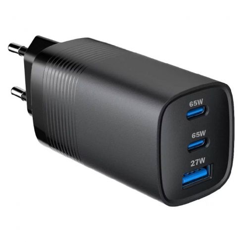 Smart Gate Wall Charger PD 65W 3 Port - Black