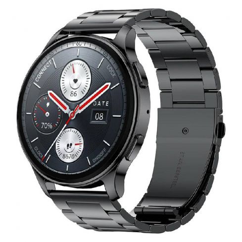 Amazfit Pop 3R Smart Watch (Metal Strap) - Black