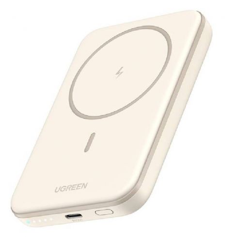 Ugreen 10000mAh Magnetic Wireless Power Bank 20W, PB561 - Beige