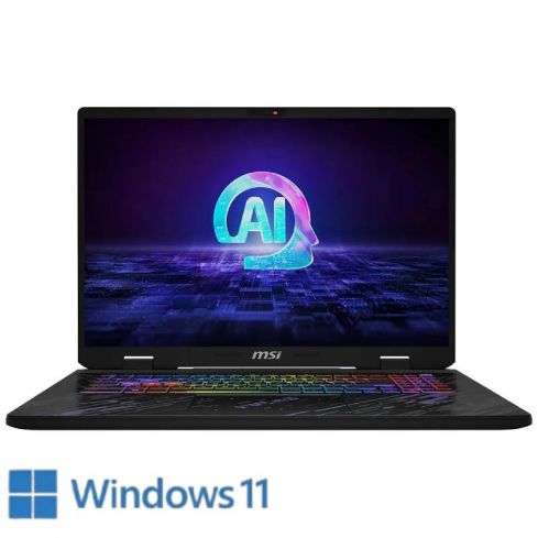 MSI Pulse 17 AI C1VGKG Gaming Laptop Intel Core Ultra 9 185H, 8GB RAM, 1TB SSD, NVIDIA GeForce RTX 4070, 17 Inch 16:10 QHD+ 240Hz, Windows 11 Home - Core Black