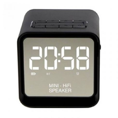 Kisonli G6 Wireless Alarm Clock Speaker Bluetooth - Black