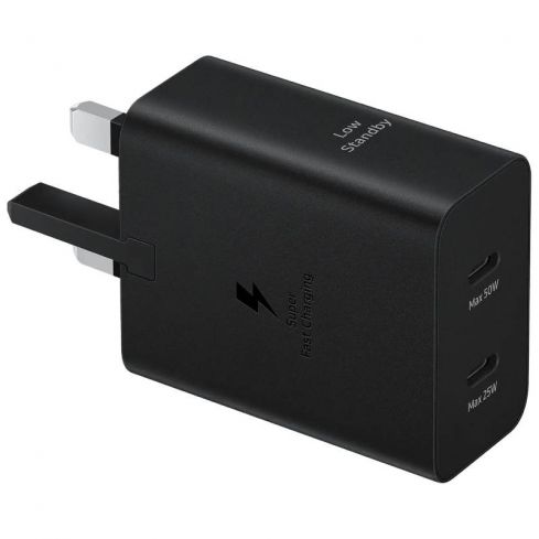 Samsung Galaxy 50W PD Power Adapter 3Pain With USB-C Cable - Black