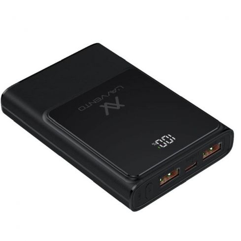 L'avvento MP657 Digtal Power Bank 10000 mAh Fast Charger 22.5W – Black