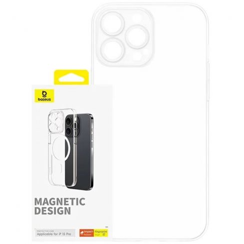 Baseus Magnetic Back Cover for Apple iPhone 15 Pro - Clear