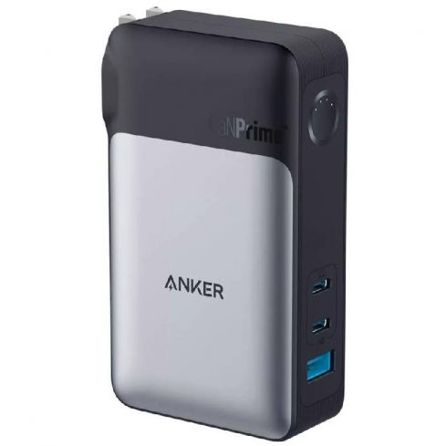 Anker A1651211 GaNPrime PowerCore 65W Power Bank 2-in-1 Charger 10000 mAh - Black 