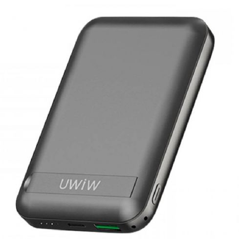 WIWU Power Bank Magnetic 10000mAh Wireless Snap Cube - Black