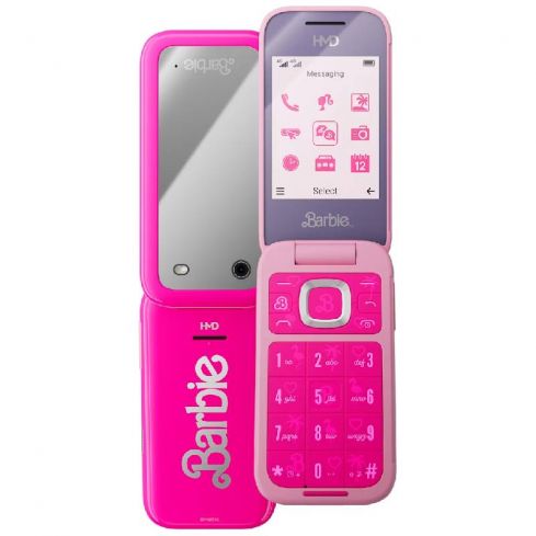 HMD Barbie Flip Phone 64MB RAM, 128MB - Pink