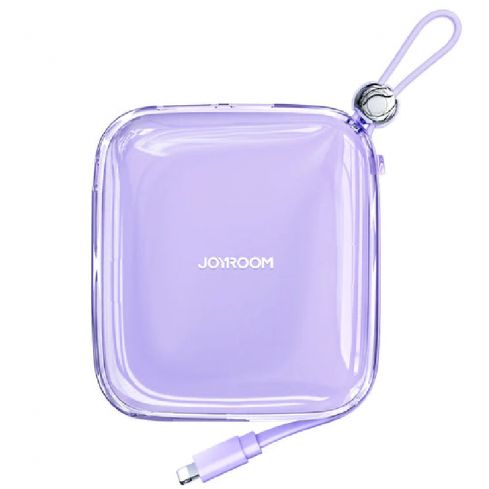 Joyroom JR-L005  Jelly Series 10000 mAh 12W Power Bank With Lightning Cable - Purple