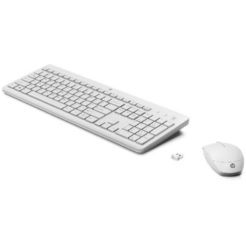 HP 230 Wireless Mouse and Keyboard Combo - White