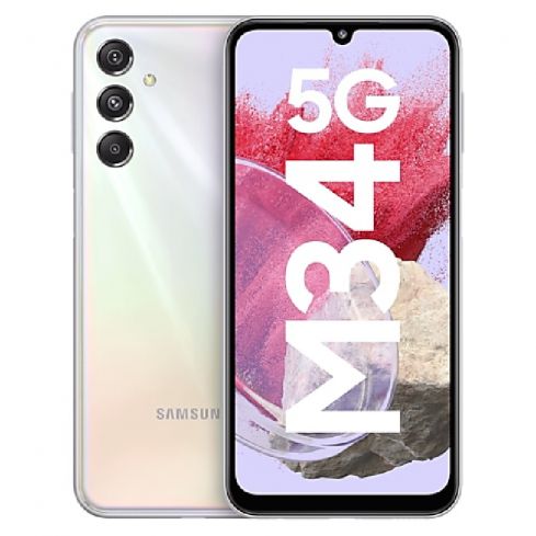 سامسونج جلاكسي M34 5G رام 6 جيجا, 128 جيجابايت - فضي