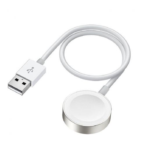 جوي روم S-IW004 Iwatch USB-A شاحن لاسلكي مغناطيسي  - أبيض