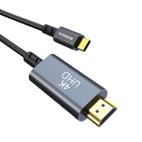 سكيناي HDS-02 كابل من Type-C إلى HDMI 4K، 1.8 متر - أسود