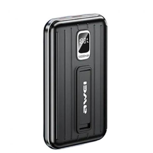 Awei P188K Magnetic DigItal Power Bank 10000mAh, 22.5W - Black