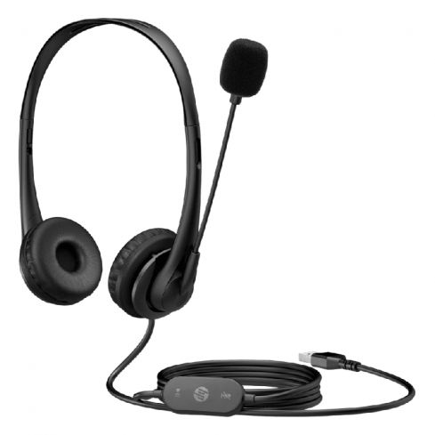 HP Stereo USB Headset G2 - Black