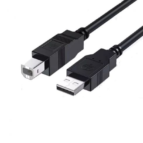 HP DHC-PT100 USB-A To USB V2.0 Printer Cable, 2M - Black