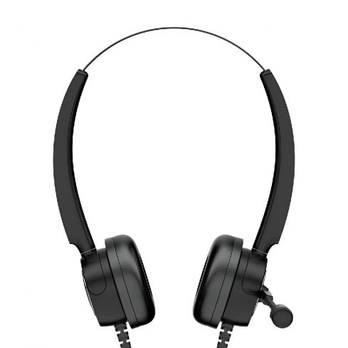 HP DHE-8000 USB Wired Headphone With Mic - Black