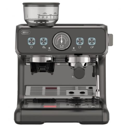 Briva Barista Dual Boiler Coffee Machine For All Coffee Super Automatic - Grey