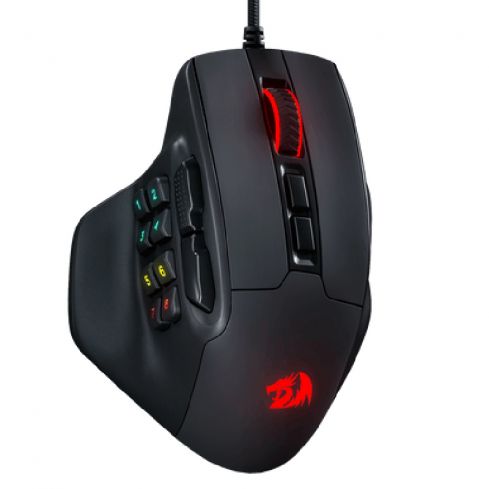 Redragon M811 Aatrox MMO RGB Gaming Mouse 15 Programmable - Black