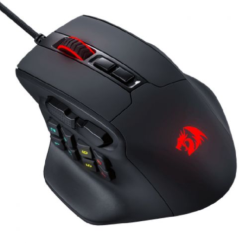 Redragon M811 Aatrox MMO RGB Gaming Mouse 15 Programmable - Black