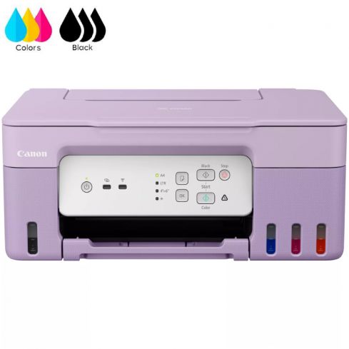 Canon Pixma G3430 Printer 3-In-1 Inkjet Wireless - Purple