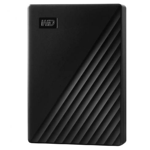 WD ماي باسبورت هارد خارجي محمول سعة 6 تيرابايت، USB 3.2 - أسود