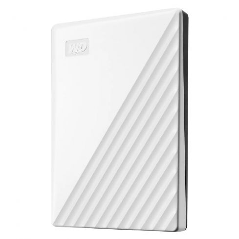  WD ماي باسبورت هارد خارجي  محمول سعة 2 تيرابايت، USB 3.0 - أبيض