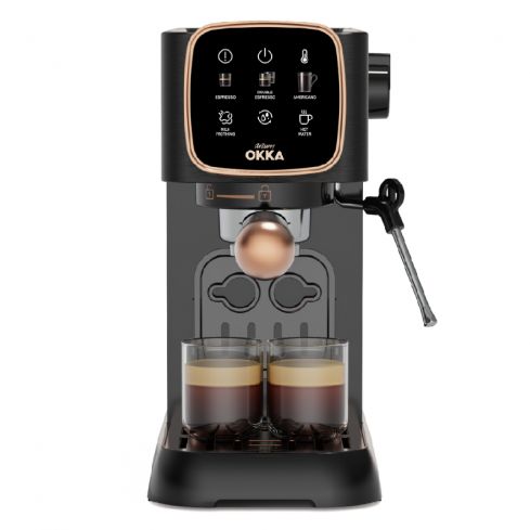 Arzum OKKA Solo Semi Automatic Espresso Machine, OKOO34/0400 - Black*Copper