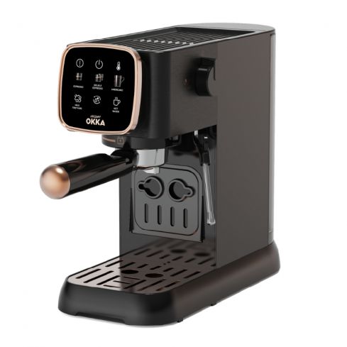 Arzum OKKA Solo Semi Automatic Espresso Machine, OKOO34/0400 - Black*Copper