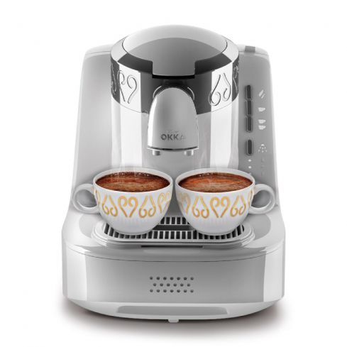 Arzum Okka Automatic Turkish Coffee Machine, OK002 - White*Silver