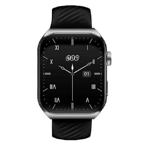 QCY GS2 Smart Watch 1.96 Amoled - Smoky Black