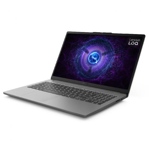  لينوفو LOQ 15IAX9E لاب توب، Intel® Core™ i7-12650HX، رام 16 جيجا، 512 جيجابايت SSD، كارت شاشة NVIDIA® GeForce RTX™ 4050 6 جيجا، شاشة 15.6 بوصة FHD 144 هرتز - رمادي