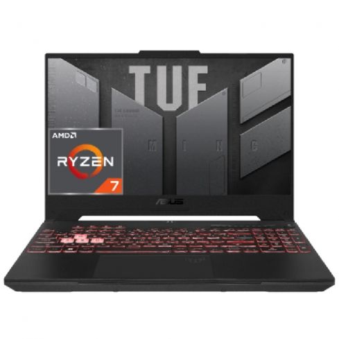 Asus Tuf Gaming A15 FA507NUR-LP007W Gaming Laptop, AMD Ryzen™ 7 7435HS,16GB RAM, 512GB SSD, NVIDIA® GeForce RTX™ 4050 6GB, 15.6” FHD 144Hz, Win11 - Jaeger Gray