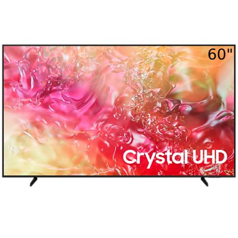 Samsung 60 Inch Crystal UHD 4K Smart TV, DU7000 - Black