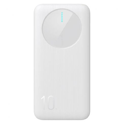 Joyroom JR-PBF12 2.4A LED Power Bank 22.5W, 10000mAh - White