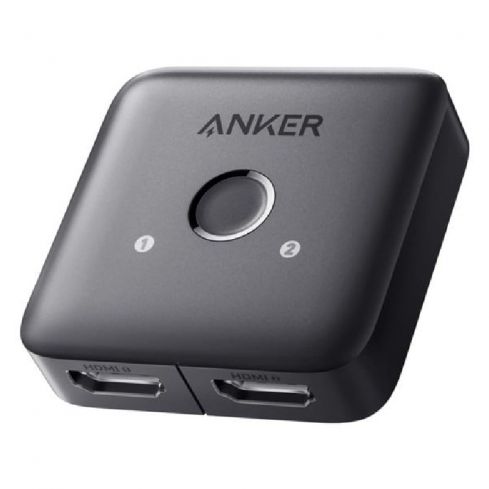 Anker HDMI Switch 2 in 1 Out, 4K HDMI, A83H10A1 - Black