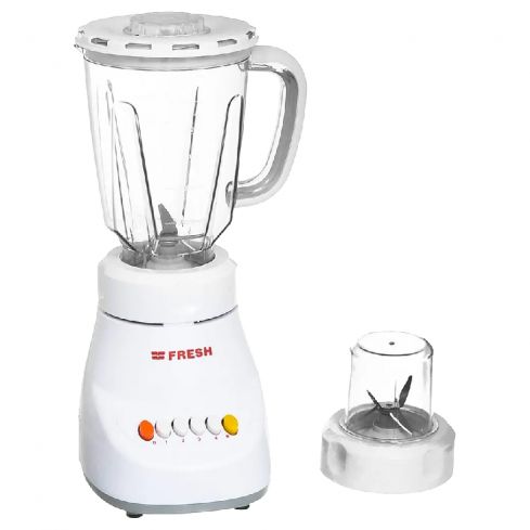 Fresh Shabah Electric Blender, 1.5 Liter, With One Mill - White