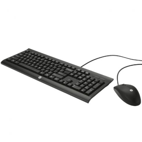 HP C2500 Desktop Keyboard and Mouse - Black