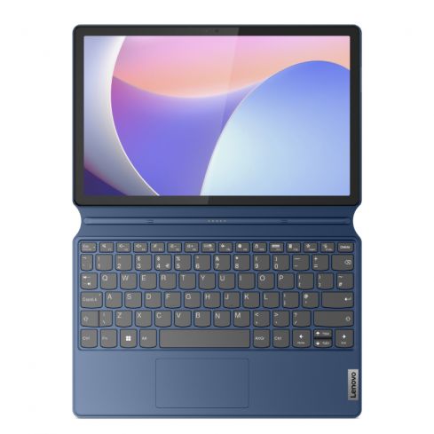 لينوفو أيديا باد دويت 3 82XK0034ED لاب توب، معالج انتل® N200، رام 8 جيجا، 128 جيجا، معالج رسومات انتل® UHD، شاشة 11.5 بوصة 2K - ازرق