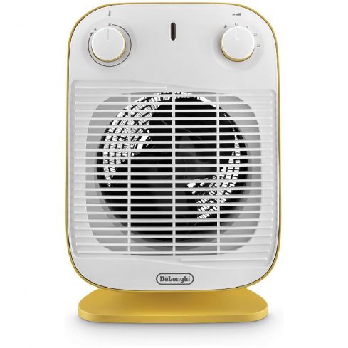 Delonghi Electric Fan Heater, 2000 Watts, HFS50B20-YA - White*Yellow